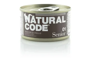 Natural Code Senior 01 Fiocchi di Pollo 85 g
