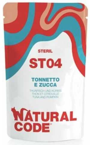 Naturalcode ST04 Steril Tonnetto e Zucca - Buste 24 x 70 g