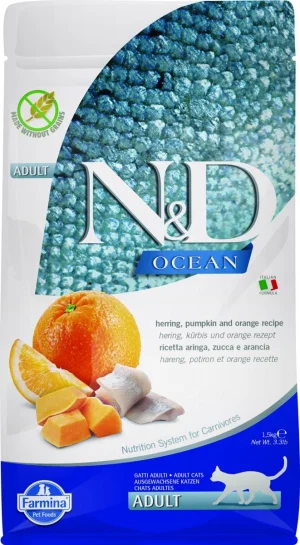 Farmina N&D Herring Pumpkin & Orange Adult 1,5 kg
