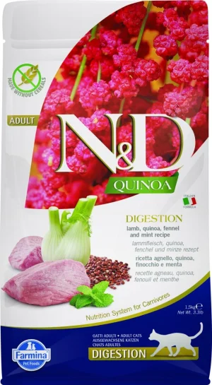 Farmina N&D Quinoa Digestione Agnello/Finocchio/Menta 3.3 lb