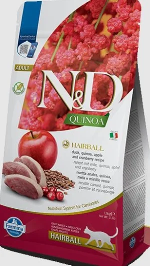 ND Cat Quinoa Hairball Anatra/Mela - Farmina
