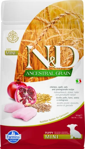 Farmina N&D Chicken & Pomegranate Puppy Mini 800g