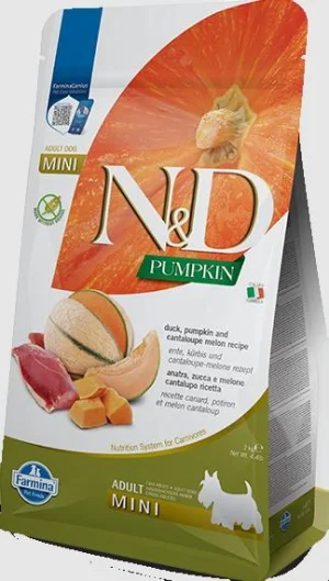 ND Dog Pumpkin Mini Anatra/Melone 2,5 kg - Farmina