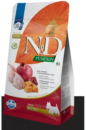 ND Dog Pumpkin Mini Quaglia/Melogano 2,5 kg - Farmina