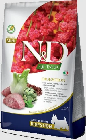 Farmina N&D Digestion Agnello Quinoa Mini 2,5kg