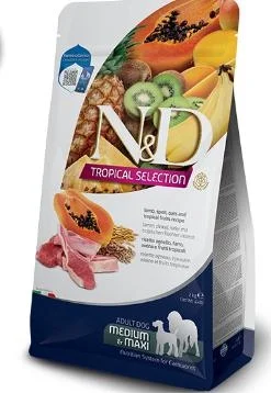 Farmina N&D Agnello e frutti tropicali Adult Medium & Maxi