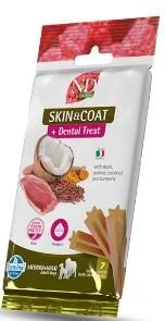 ND Quinoa Dog Treats Skin Coat Anatra Med/Max 110g - Farmina