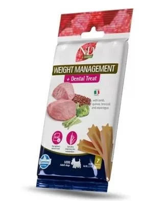 ND Quinoa Dog Treats Weight Management Agnello Mini 60g - Farmina