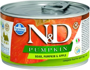 ND Umido Dog Pumpkin Mini Cinghiale/Mela 140g - FARMINA