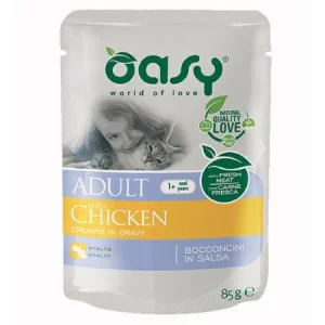 Oasy Cat Bocconi Pollo Buste 12 x 85 g