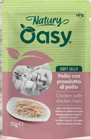 Oasy Cat Natury Buste Pollo/Prosciutto 24 x Gr 70