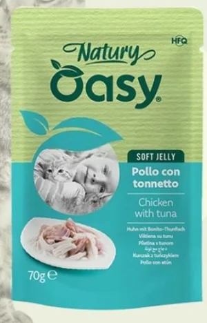 OASY Cat Natury Buste Pollo/Tonnetto 24 x Gr 70