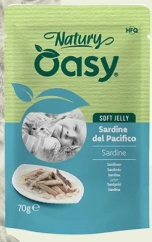 Oasy Cat Natury Buste Sardine 24 x gr 70 - Cibo Umido per Gatti
