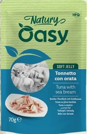 Oasy Cat Natury Bustine Tonnetto/Orata 24 x 70g