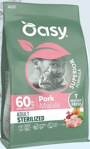 Oasy Cat Superior Sterilized Maiale 300g