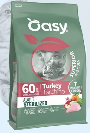 Oasy Cat Superior Sterilized Tacchino 300g