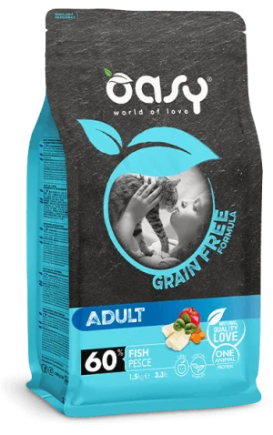 Oasy Crocchette Gatto Grain Free Adult Pesce 300 g