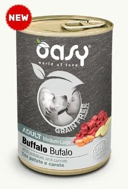 Oasy Dog Grain Free Bufalo 400g - Mangime Umido per Cane