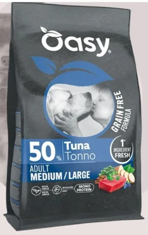 Oasy Dog Grain Free Medium/Large Tonno