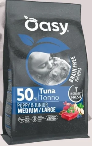 OASY Dog Grain Free Puppy Medium/Large Tonno 2kg