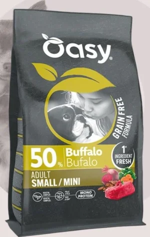 Oasy Dog Grain Free Puppy Small/Mini Bufalo