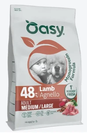 OASY Dog Mono Medium/Large Agnello 10 kg