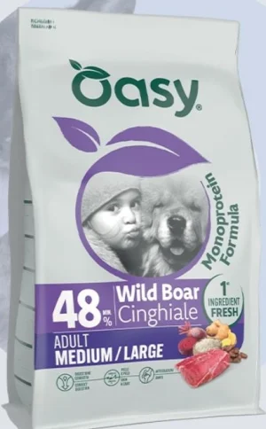 Oasy Dog Mono Medium/Large Cinghiale - KG 10