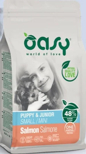 Oasy Dog Mono Puppy Small/Mini Salmone