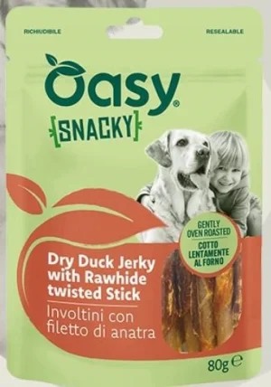 Oasy Dog Snack Involtini con Filetto di Anatra 80g