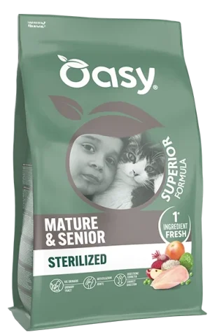 Oasy Gatto Sterilizzato Senior Pollo 1,5 kg