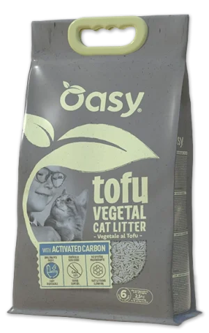 Oasy Lettiera al tofu per gatti 6 L agglomerante