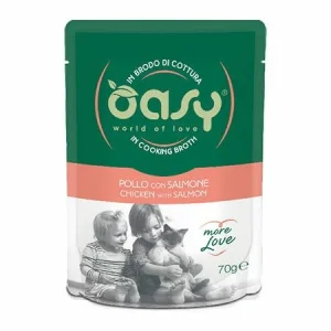 OASY More Love Cat Bustine Pollo/Salmone Rosa 24 x Gr 70