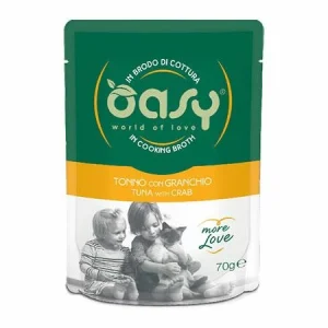 OASY More Love Cat Bustine Tonno/Granchio 24 x 70g