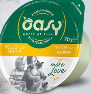 Oasy More Love Cup Pollo/Zucca 70g - Mangime Umido per Gatti