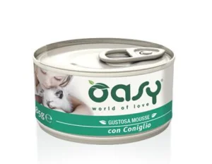 Oasy mousse per gatti con coniglio 85 g
