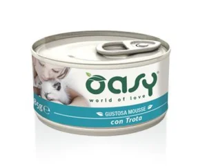 Oasy Mousse per gatti con trota 85 g