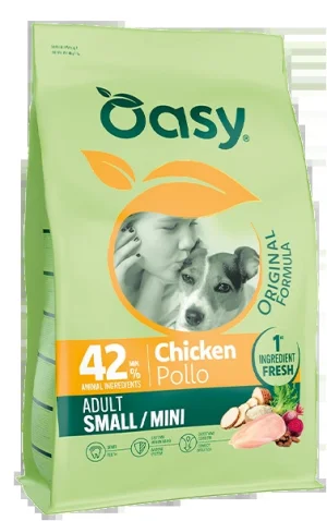 Oasy Original Adult Small Mini Pollo Crocchette Cane 2 kg