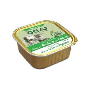 Oasy Paté Light per Cani Tacchino e Verdure 150 g