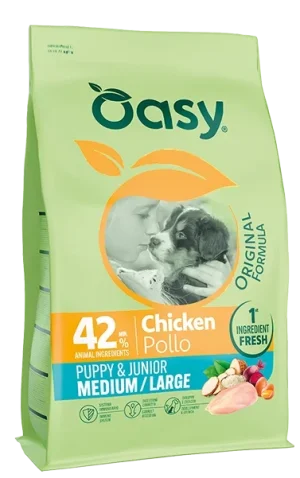Oasy Puppy Junior Medium Large Pollo 10 kg