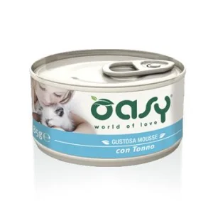 Oasy Wet Cat CAPRICE - Gustosa Mousse gatti adulti con Tonno 85 gr