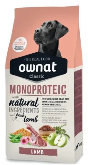Ownat Dog Classic Agnello e Riso 12 kg