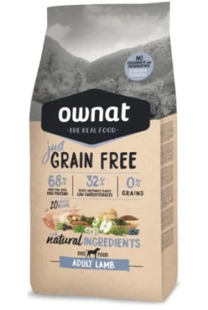 Ownat Dog Grain Free Solo Agnello 3 kg - Mangime secco per cani
