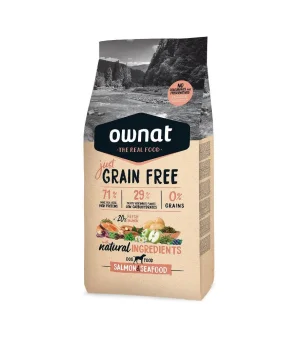 Ownat Grain Free Solo Salmone e Frutti di Mare 14 kg