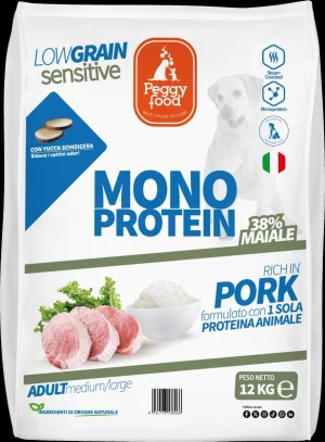Peggyfood Super Premium Medium Maiale Low Grain