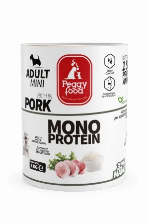 PeggyFood Super Premium Mini Maiale 3 kg - Mangime secco per cani
