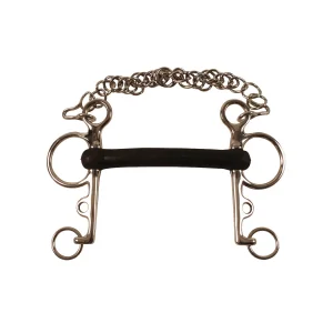 Pelham Inox intero con Gomma Flex - Umbria Equitazione