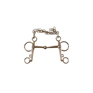 Pelham pieno in acciaio Umbria Equitazione - asta 7 cm