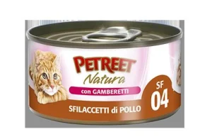 PETREET Natural Sfilaccetti Pollo/Gamberetti Gr 70