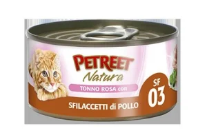 Petreet Natural Sfilaccetti Tonno/Pollo Gr 70