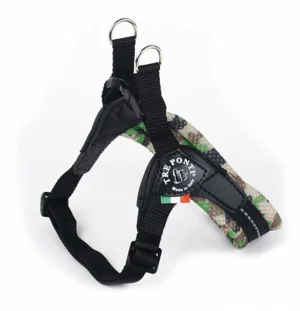 Pettorina Easy Fit Neon Regolabile 1 Mimetica Verde TREPONTI